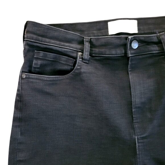 Everlane The High Rise Skinny Ankle Jean Womens Size 32 Regular Black Denim - Picture 3 of 6